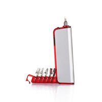 Kit de destornillador manual de mini herramienta promocional con luz LED y 5 brocas