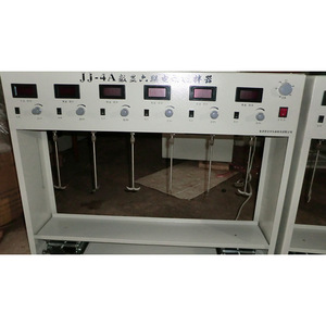 Agitador eléctrico digital de seis unidades Jj-4A con función de calentamiento para experimentos químicos - Product Image 1