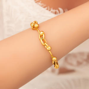 Fashion Chain Link <b>Bracelet</b> Set <b>Gold</b> Tone <b>Chunky</b> Heart Charm Unisex Jewelry - Product Image 4