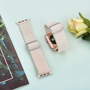 JUELONG Ultra-Thin Woven Nylon Elastic <strong>Loop</strong> Watch <strong>Strap</strong> Adjustable <strong>Strap</strong> With Sliding Clasp 41mm 44mm Watch - Product Image 5