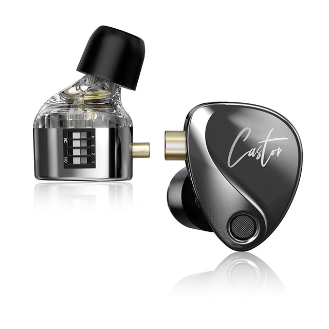 KZ Castor in Ear Earphone 2 Dynamic High-end Tunable Bass HiFi Earphone Monitor Headphone Cancelling Earbuds Sport Music Headset
