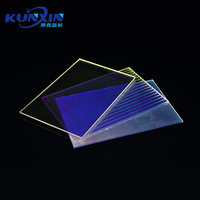 Feuille de plastique fluorescente thermoformable personnalisée, feuille acrylique dichroïque décorative