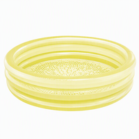 Piscine gonflable à 3 anneaux en PVC de 0,18 mm d'épaisseur, pliable, étanche, pour enfants, bébés, baignoire, jeux d'eau en plein air, plusieurs couleurs