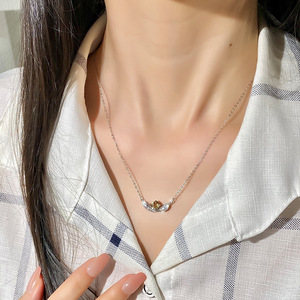 Collier en argent sterling 925 avec 9 plumes et pierres naturelles pour femme, chaîne avec pendentif plume, cadeau - Product Image 4