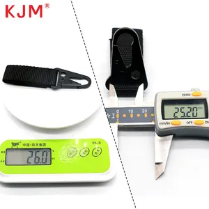 KJM Factory China Outdoor Accessories Nylon Key Ring Holder Belt Keepers Utility Hanger Carabiner Tactical Gear Clip