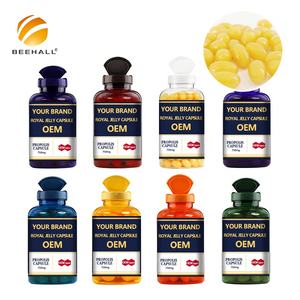 BEEHALL sağlık ürünleri ihracatçı organik sertifikalar toptan arı sütü yumuşak kapsüller - Product Image 1