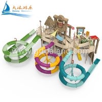 DALANG Maya Aqua aventure toboggan équipement de terrain de jeu éclaboussures d'eau ensemble de jeu extérieur toboggan tubulaire pour enfants piscine parc de villégiature