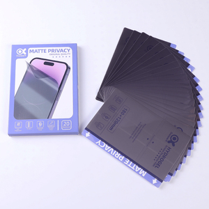 Empaquetado al por menor Logotipo personalizado Máquina cortadora ilimitada gratuita Teléfono celular Tpu mate Privacidad Material de película de hidrogel para <span class=keywords><strong>Iphone</strong></span> - Product Image 2
