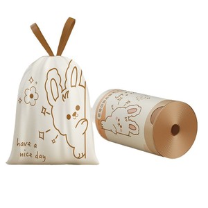 Oukais Drawstring Garbage Bags Thickened Large Size Household Kitchen Trash Bags Economical Plastic Bags - Product Image 1