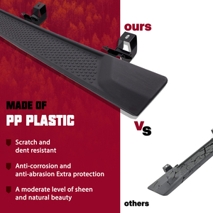 Matte Black Coated Bolt-on 6 inch Side bước Nerf Bars 2018-2025 Jeep Wrangler JL 4 nhựa chạy bảng tương thích - Product Image 4