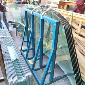 แผ่นกระจกนิรภัยใส6มม. ผนังประตูกระจกนิรภัยแบบโค้ง - Product Image 3