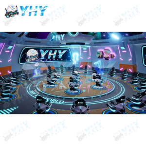 Yhy 6D thiết bị giải trí chuyển động trực tuyến nhiều người chơi giả lập giá VR giả lập giá VR roller coaster giả lập 360 - Product Image 1