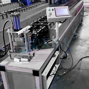 Estantes de almacenamiento de alta calidad, máquina formadora de rollos verticales de viga de Panel de estante, máquina formadora de rollos de riel guía 2 en 1, 1,5mm de espesor - Product Image 4