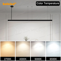 Hofoled Luminaire Linéaire LED Commercial SAA à Intensité Variable 0/1-10V, Suspendu, Raccordable, Montage Plafond, Type Batten