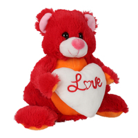 Nouveau Design saint-valentin ours en peluche jouet pour cadeaux mignon ours en peluche doux jouet en peluche avec coeur