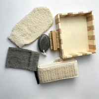 Coffrets cadeaux personnalisables pour le soin du corps avec accessoires de douche variés, emballage élégant pour les spas, les hôtels et les cadeaux de vacances