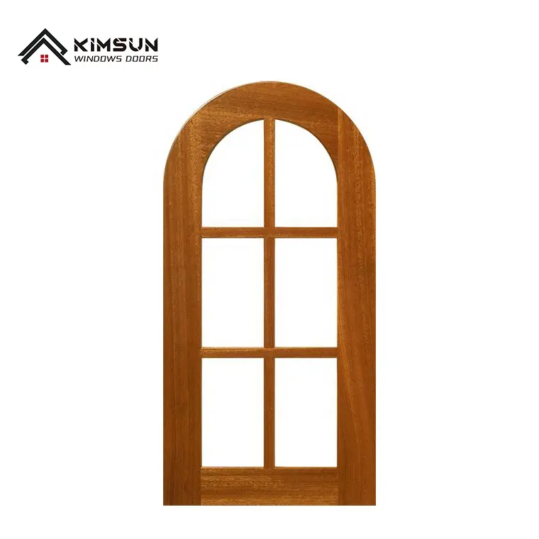 Cửa Gỗ Hiện Đại Cong Thiết Kế Phong Cách Cổ Điển Cong Puertas Kích Thước Tùy Chỉnh Bản Lề Cửa Cửa Gỗ Cho Ngôi Nhà