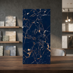 Blue Portoro Super Series 24x48 Inch Double Loading Porcelain Tiles Luxury Gloss Collection - Product Image 4
