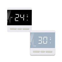 Thermostat de chauffage électrique au sol intelligent, interrupteur de contrôle de température 25A haute puissance, pour film chauffant de salle de vapeur moderne AC220V, garantie 3 ans