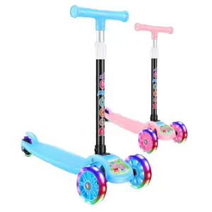 Jual Hot Bagasi Skuter Anak-anak Menarik Roda Tendangan Mainan Skuter Bayi Adjustable Anak Foot Scooter ATAU 2-8 Tahun Anak-anak