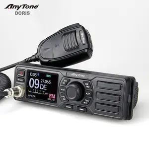 ANYTONE DORIS AM FM 27Mhz CB 라디오 Din 크기 4W 출력 전원 차량 장착 양방향 라디오