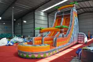 Diskon besar kustom Kombo tiup anak-anak dewasa rumah pantulan meluncur udara rintangan dibuat PVC terpal laut istana tiup - Product Image 2