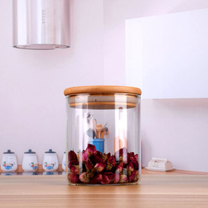 Set di Barattoli in Vetro Personalizzati all'Ingrosso da 150ml a 2000ml con Coperchio in Bambù/Legno - Product Image 4