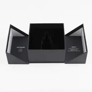Smart Luxury Hot Couture EVA Magnetic Perfume Bottle Packaging Gift Box Empty Black Rigid Boxes with Matt Lamination UV Coating