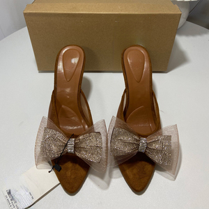 Femmes chaussures 2024 <span class=keywords><strong>France</strong></span> Type été bout pointu talon haut strass sandales Sandalias Feminina <span class=keywords><strong>Salto</strong></span> femmes sandales chaussures de luxe - Product Image 4