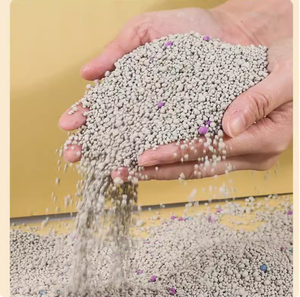 Litière pour chat en bentonite sphérique à absorption élevée, à parfum de lavande, à agglomération rapide, écologique, faible en poussière, 5 kg 5 L, vente en gros en vrac, gratuite - Product Image 3