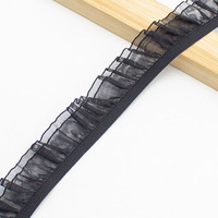 Haute qualité Double élastique en caoutchouc Nylon élastique dentelle garniture Stretch sangle dentelle bande bande pour robe vêtements bricolage