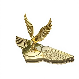 Autocollant de <span class=keywords><strong>voiture</strong></span> de luxe en métal 3D personnalisable avec <span class=keywords><strong>logo</strong></span>, design <span class=keywords><strong>ailes</strong></span> d'aigle, auto-adhésif, pour la décoration du capot du moteur - Product Image 3