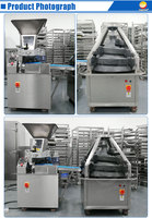 Machine à diviser et à arrondir la pâte volumétrique conique continue commerciale entièrement automatique en acier inoxydable