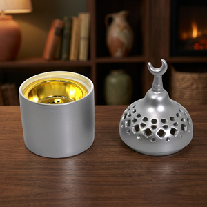 Ramadan Metal Bakhoor <b>Burner</b> Decorative Dome <b>Incense</b> Holder Arabic Charcoal <b>Burner</b> for Home Fragrance and Ramadan Decor - Product Image 4