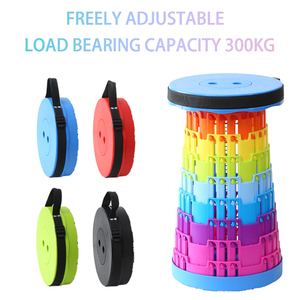 Collapsible Plastic <strong>Portable</strong> <strong>Folding</strong> Fishing Chair Extendable Telescopic Design Lightweight Retractable Outdoor Bar <strong>Stool</strong> - Product Image 2