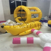 Vente chaude remorquable bateau banane jeux de Sport nautique bateau flottant gonflable 6 personnes bateau banane pour Sports nautiques