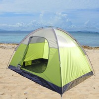 Tente de camping double couche pour 2 personnes, design imperméable et coupe-vent, randonnée et alpinisme