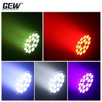 Projecteur LED Par plat et fin DMX512 étanche IP65 pour extérieur, 18x18W RGBWAUV, 18x15W RGBWA, 18x12W RGBW, pour aménagement paysager et hôtels