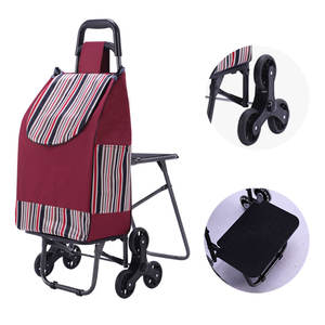 Koltuk alışveriş arabası çantası sandalye ile bir sürü ağırlık alışveriş arabası çantası taşıyan - Product Image 4