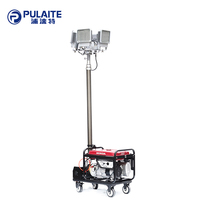 Moteur mobile tour LED lumière mât télescopique poteau levage pneumatique et ventilateurs ballon gonflable lumières SJB-880L