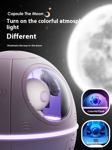 เครื่องเพิ่มความชื้นในอากาศอัจฉริยะขนาด220มล. เครื่องสร้าง H2O หมอกเย็น USB แบบพกพาโต๊ะน่ารักไฟห้องเล็กกลางคืน - Product Image 4