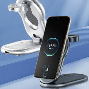 Base de <span class=keywords><strong>Carga</strong></span> Inalámbrica 3 en 1 con <span class=keywords><strong>Carga</strong></span> Rápida y Magnética para iPhone, para <span class=keywords><strong>OPPO</strong></span>, para Teléfonos y para Relojes, 15 W - Product Image 4