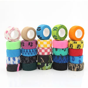 Tıbbi köpek yapışkanlı elastik bandaj baskılı pet bandaj at - Product Image 5
