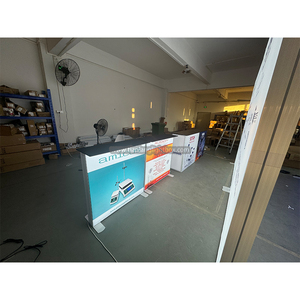 Nuevo diseño personalizado Durable aluminio SEG pantalla LED retroiluminada pared tensión tela exposición stand Expo 10x20 pies Trade Show Boot - Product Image 6