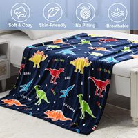 Meilleure couverture de dinosaure foncé doux et lumineux pour les enfants de 1 à 10 ans Cadeaux de Noël, de la Saint-Valentin et de Pâques Literie pour le terrain de jeu des garçons