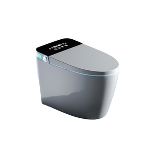Toilette intelligente en céramique entièrement automatique pour usage domestique, commande vocale, chauffage instantané, fixation au sol, buse autonettoyante, <span class=keywords><strong>sans</strong></span> réservoir d'<span class=keywords><strong>eau</strong></span> - Product Image 2