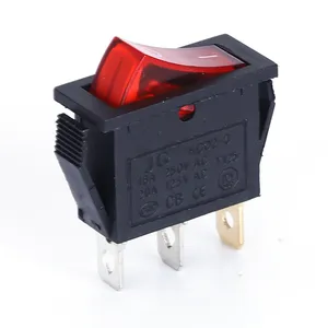Hot sale high quality square mini on off power 2/3pin 6A 250v rocker switch t85 t55 21*15