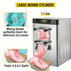 SIAHO-618 1400W 20L/H machine à crème glacée dure fruits congelés - Product Image 3