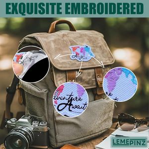 Patch brodé « L'aventure vous attend » de 3 pouces, thermocollant ou à coudre, pour sacs, tissus et feutre non tissé - Product Image 5
