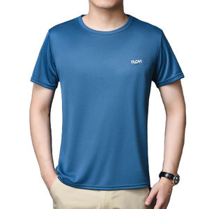 เสื้อคอลูกเรือผู้ชายแห้งเร็วเสื้อยืดแขนสั้นสำหรับออกกำลังกายในยิมวิ่งออกกำลังกายในยิม - Product Image 1